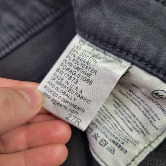 AG Adriano Goldschmeid The Stevie Slim Straight Ankle Size 27 - Picture 5 of 6